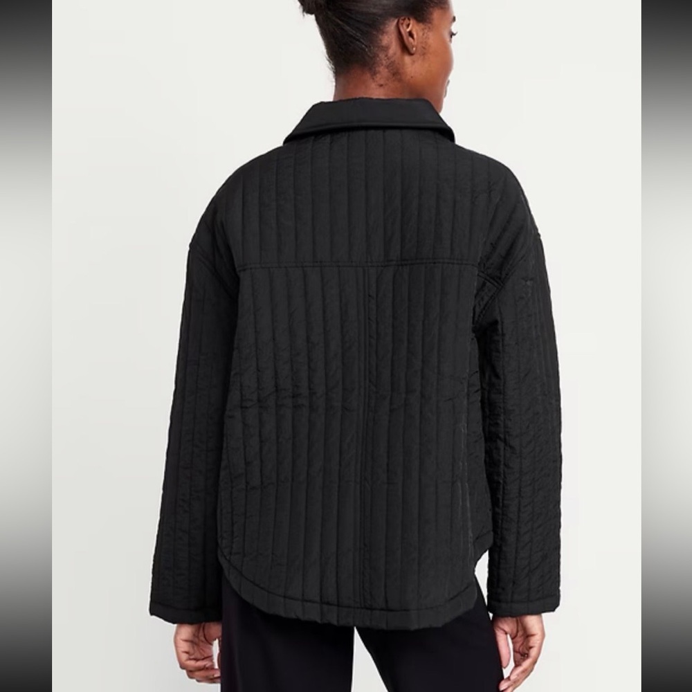 NWT Old Navy Lightweight Oversized Water Resistant Quilted Jacket - Picture 4 of 6